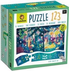 Puzzle 25 piese - 1 2 3 - Padurea