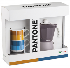 Set cafetiera si 2 cani - Pantone - Moka - Viola