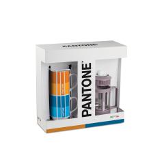 Set cafetiera si 2 cani - Pantone Linear French Press Viola 600 ml