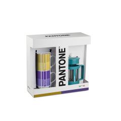 Set cafetiera si 2 cani - Pantone Linear French Press Blue 600 ml