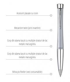 Pix Parker Urban Fast Track argintiu CT Parker