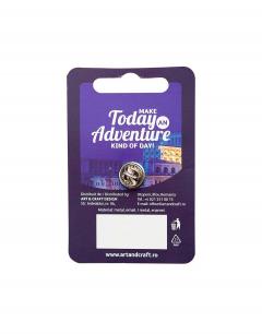 Insigna pin - Happy Traveller - Tricolor