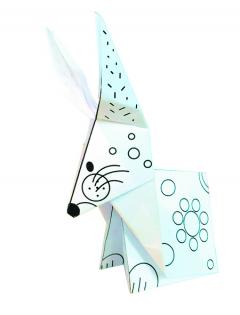 Set origami - Coloring Origami - Hares