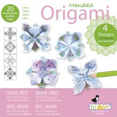 Set origami - Mandala Coloring Origami - Lotus