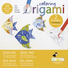 Set origami - Coloring Origami - Fish