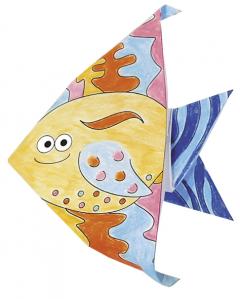 Set origami - Coloring Origami - Fish