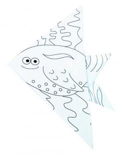 Set origami - Coloring Origami - Fish