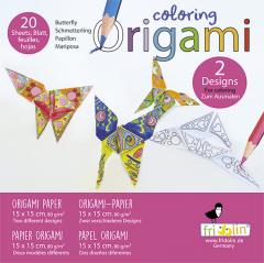 Set origami - Coloring Origami - Butterflies