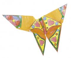 Set origami - Coloring Origami - Butterflies
