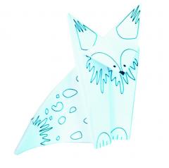 Set origami - Coloring Origami - Foxes