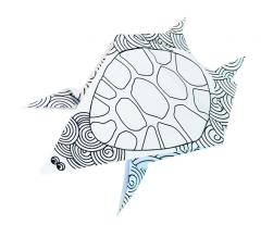 Set origami - Coloring Origami - Turtles