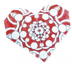 Set origami - Mandala Coloring Origami - Heart