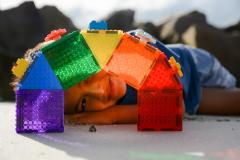 Set magnetic - Magbrix - Patrat, 24 piese