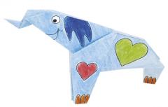Set origami - Coloring Origami - Elephants