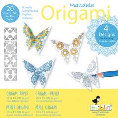 Set origami - Mandala Coloring Origami - Butterflies