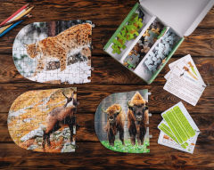 Puzzle 3x50 piese - Oda pentru animale din Romania