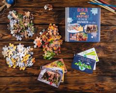 Puzzle 3x50 piese - Oda pentru Animale pe cale de disparitie din Asia