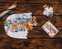 Puzzle 3x50 piese - Oda pentru Animale pe cale de disparitie din Asia