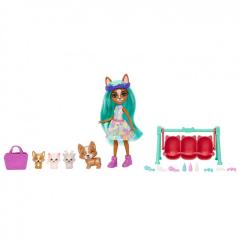 Set de joaca - Enchantimals Baby Best Friends - Crizia, Corgi si Snow