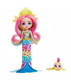 Papusa Enchantimals - Ocean Kingdom - Radia Rainbow Fish Si Flo