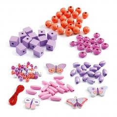 Kit creativ - Wooden Beads - Butterflies