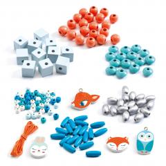 Kit creativ - Wooden Beads - Small Animals
