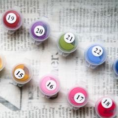 Goblen cu diamante - Pastel de primavara