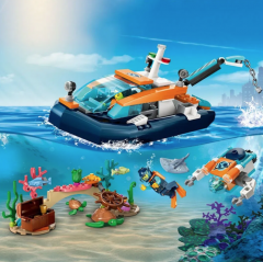 LEGO City - Barca pentru scufundari de explorare [60377]