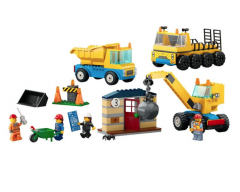 LEGO City  - Camioane de constructie si macara cu bila pentru demolari [60391]