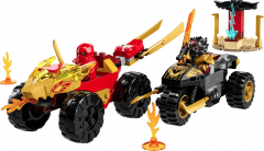 LEGO Ninjago - Infruntarea dintre Kai in masina si Ras pe motocicleta [71789]