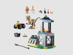LEGO Jurassic World  - Evadarea dinozaurului Velociraptor [76957]