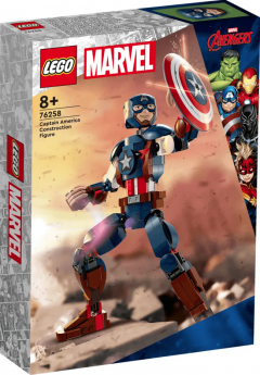 LEGO Super Heroes - Figurina de constructie Captain America [76258]