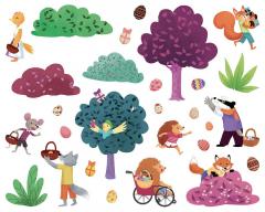 Set 180 de stickere repozitionabile - Tematica de Paste