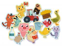 Gentuta mea cu 100 de stickere repozitionabile - Animale de la ferma