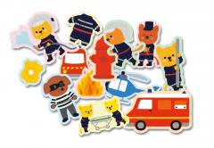 Gentuta mea cu 100 de stickere repozitionabile - Pompieri si politisti
