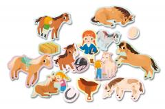 Gentuta mea cu 100 de stickere repozitionabile - Ponei si cai