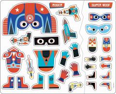Set 200 de stickere repozitionabile - Super-eroi