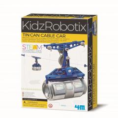 Kit constructie robot - Kids Robotix - Tin Can Cable Car