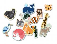 Gentuta mea cu 100 de stickere repozitionabile - Animale salbatice