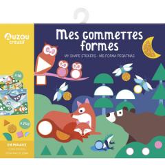 Set creativ - Planse cu abtibilduri din spuma - Sa invatam formele geometrice