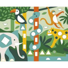 Set creativ - Planse cu abtibilduri din spuma - Sa invatam formele geometrice