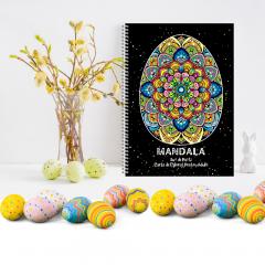 50 Mandale. Carte de colorat pentru adulti - Oua de paste