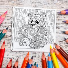 50 Mandale. Carte de colorat pentru adulti - Lumea animalelor