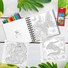 50 Mandale. Carte de colorat pentru adulti - Lumea animalelor