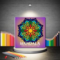 50 Mandale. Carte de colorat pentru copii - Mandala