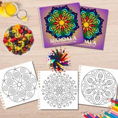 50 Mandale. Carte de colorat pentru copii - Mandala