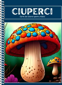 50 Mandale - Carte de colorat pentru adulti - Ciuperci