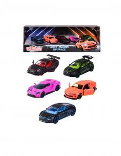 Set 5 masinute metalice - Majorette - Masini de curse 