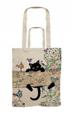 Tote bag - Bug Art - Chaton Branche