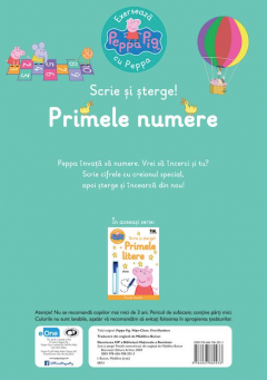 Peppa Pig - Scrie si sterge!  - Primele numere